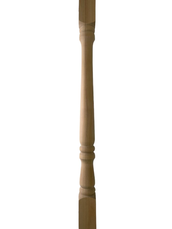 Hemlock Turned Georgian Stair Spindle 35mm x 1100mm - Image 2