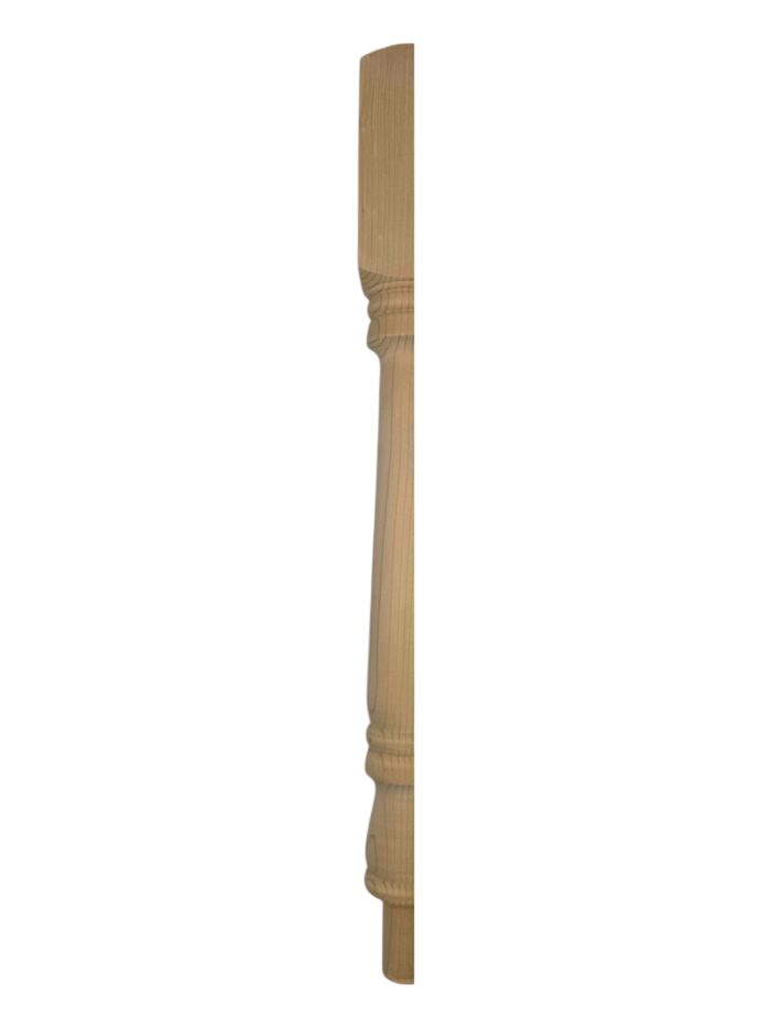 Hemlock Turned Georgian HALF Newel Post 90mm x 790mm