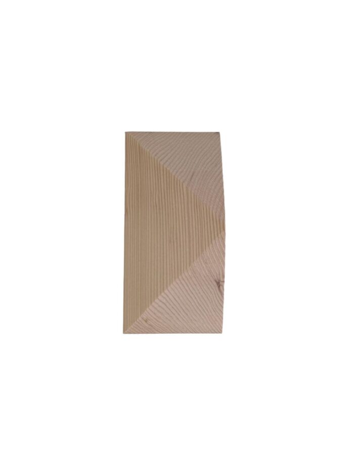 Hemlock Smooth HALF Pyramid Newel Cap 90mm - Image 2