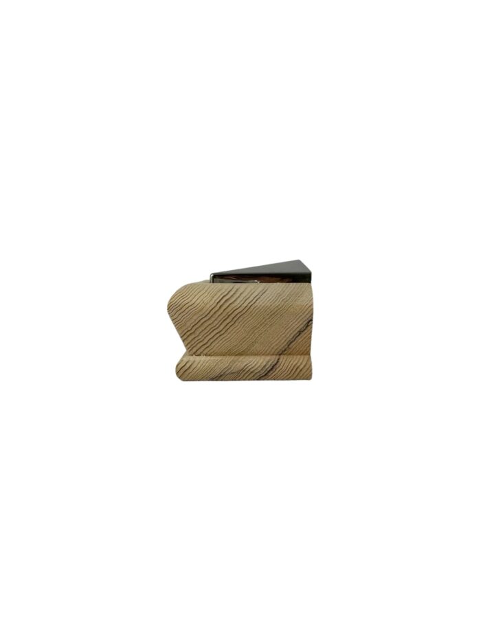 Unique HALF Timber & Brushed Pyramid Newel Cap - In Various Timbers - Image 7