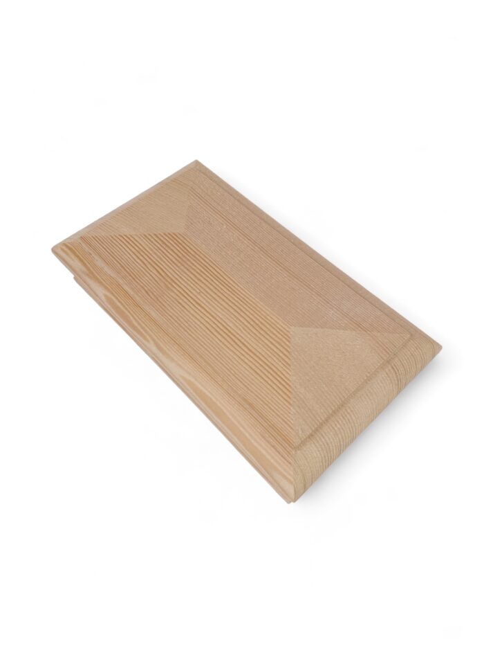 Hemlock DOUBLE Pyramid Newel Cap 140mm x 70mm - Image 2