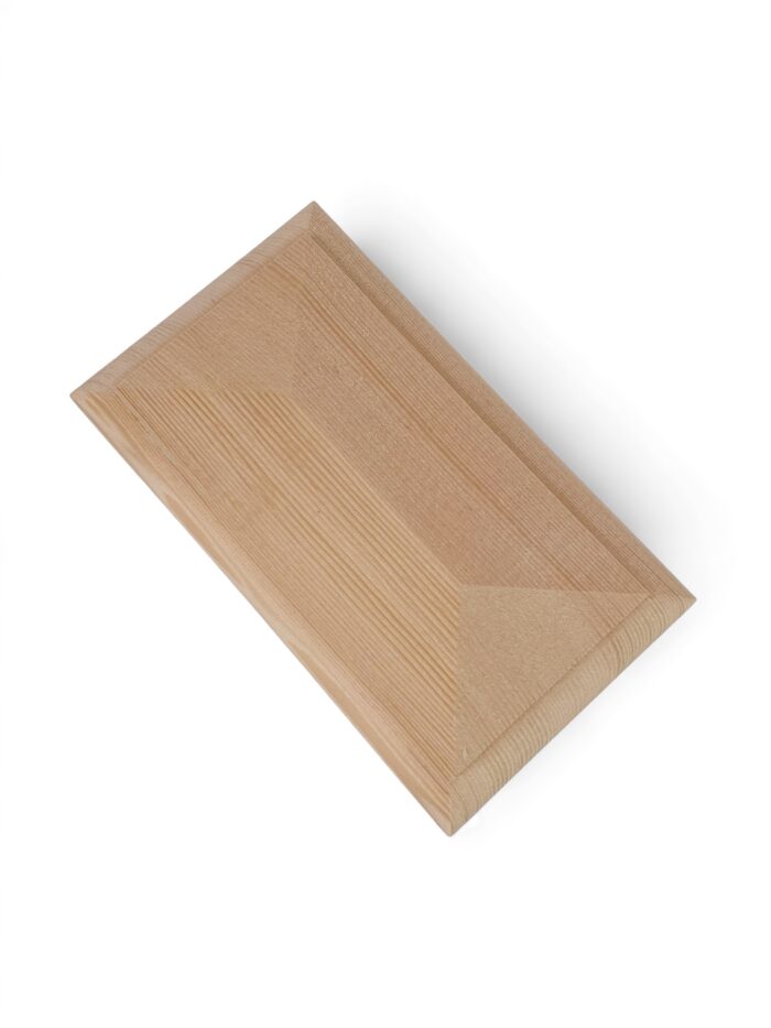 Hemlock DOUBLE Pyramid Newel Cap 140mm x 70mm - Image 3