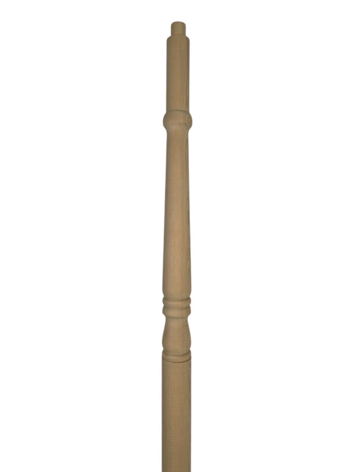 Hemlock Turned Georgian Volute Newel Post - Image 3