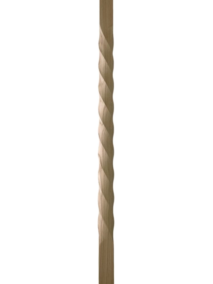Oak Montgomery Twist Stair Spindle 32mm x 1100mm - Image 2