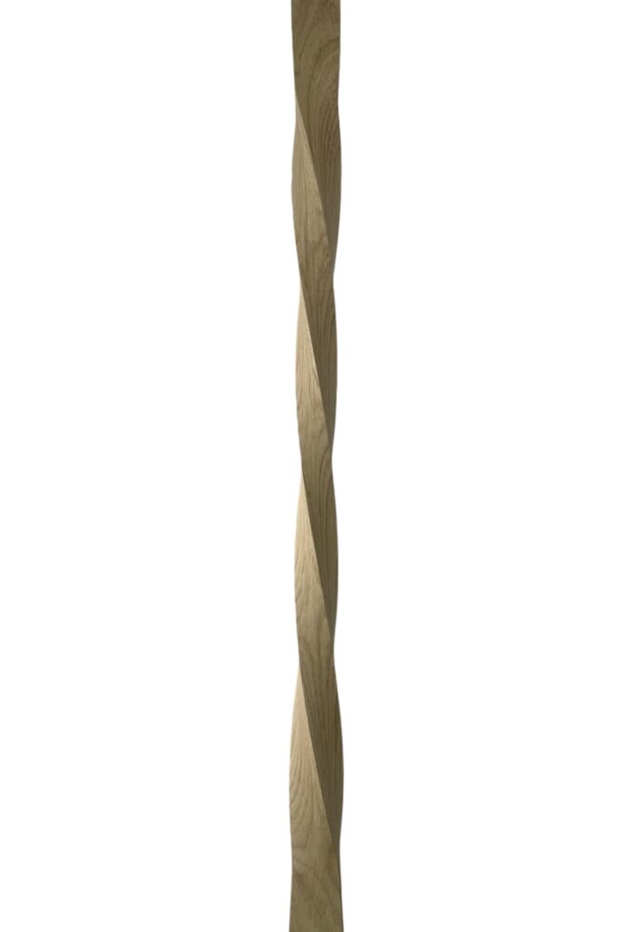 Oak Baschurch Twist Stair Spindle 41mm x 1100mm - Image 2