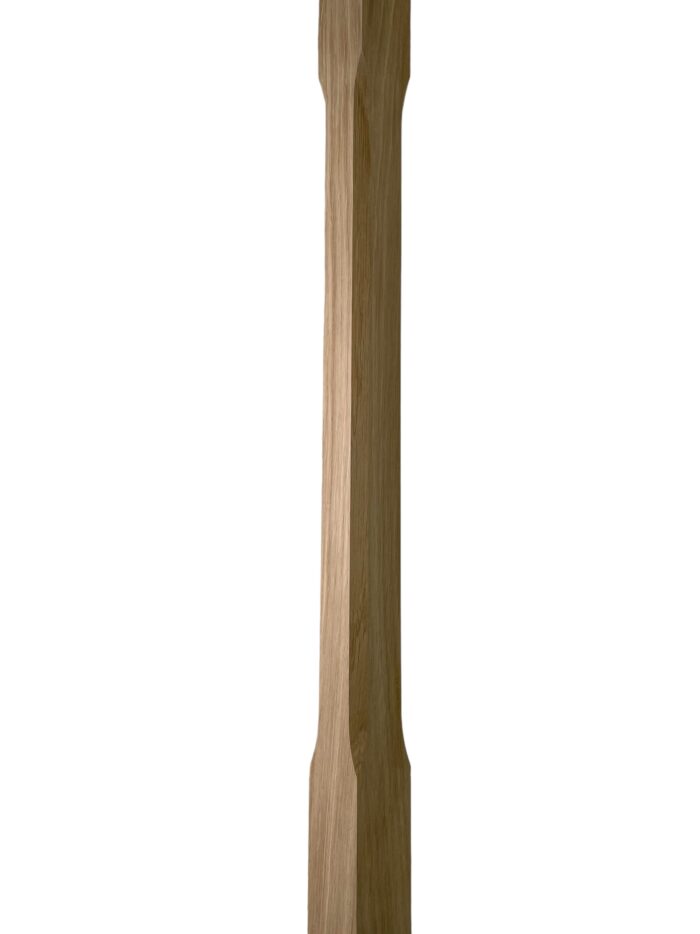 Oak Stop Chamfer Stair Spindle 35mm x 1100mm - Image 2
