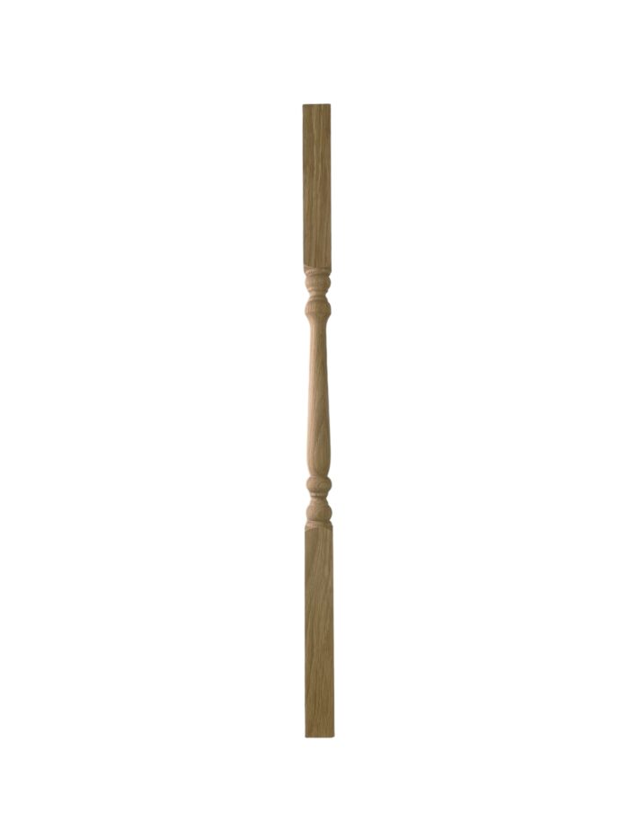 Oak Turned Colonial Stair Spindle 41mm x 900mm