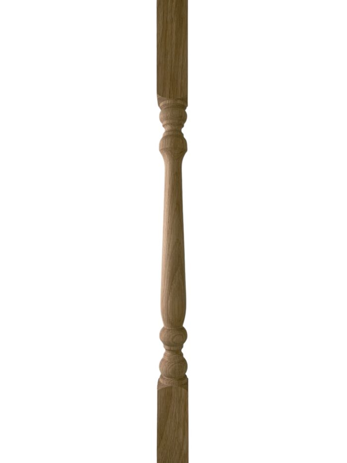 Oak Turned Colonial Stair Spindle 41mm x 900mm - Image 2