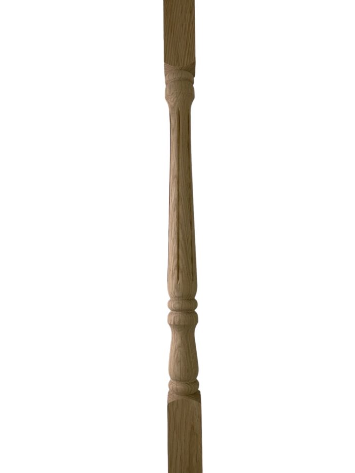 Oak Fluted Georgian Stair Spindle 35mm x 900mm - Image 2