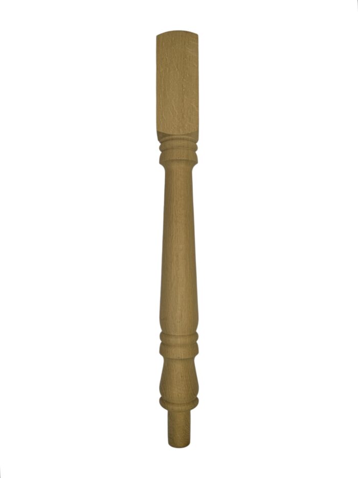 Oak Turned Georgian HALF Newel Post 90mm x 790mm - Image 3