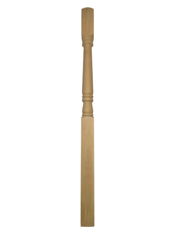 Oak Georgian Turned One Piece Newel Post 90mm x 1490mm