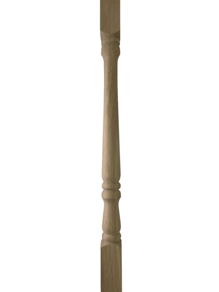 Oak Turned Georgian Stair Spindle 35mm x 900mm - Image 2