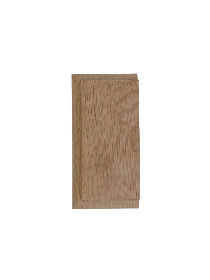 Oak HALF Square Pyramid Newel Cap 70mm - Image 3