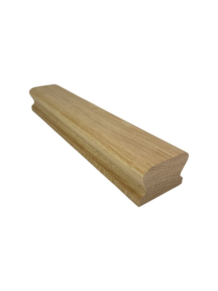 4.2m Low Profile Oak & Chrome or Brushed Nickel Wall Handrail Kit - Image 6