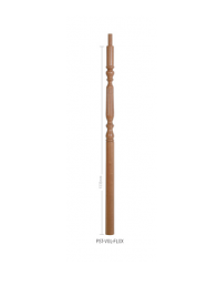 Hemlock Oxford Volute Newel Post