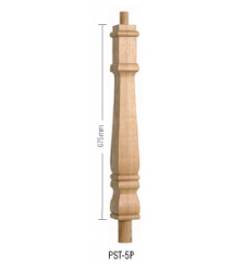 Oak Provincial Square Continuous Newel post 90mm x 675mm