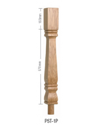 Oak Provincial Square HALF Newel Post 90mm x 730mm