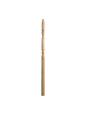 Pine Oxford Volute Newel Post
