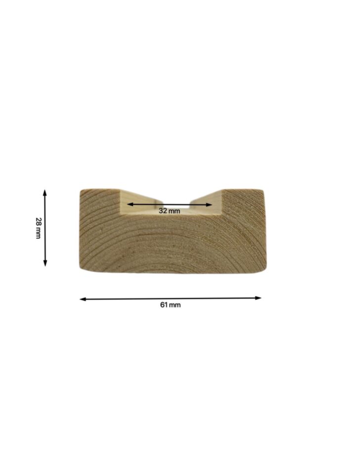 Pine Modern Handrails and Baserails - In Various Lengths - Image 9