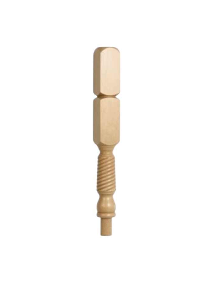 Pine Barley Twist Double Newel Post 90mm x 710mm