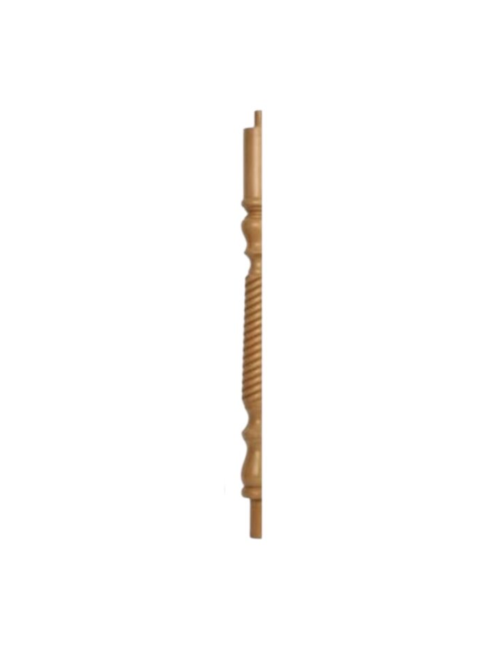 Pine Barley Twist HALF Continuous Newel Post 90mm x 675mm
