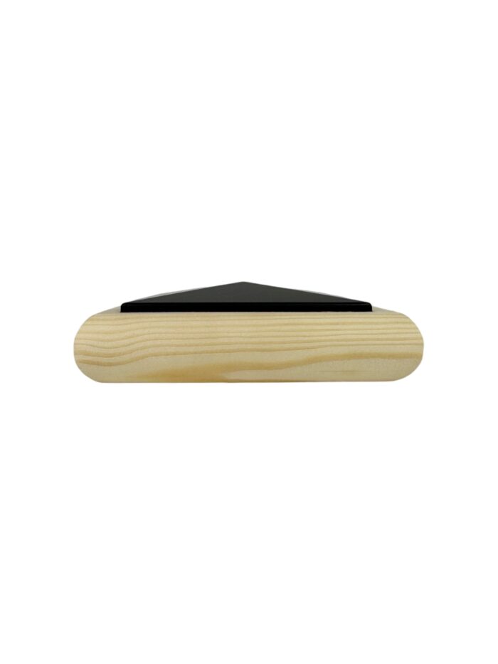 Unique Timber & Black Flat Newel Cap - In Various Timbers - Image 9