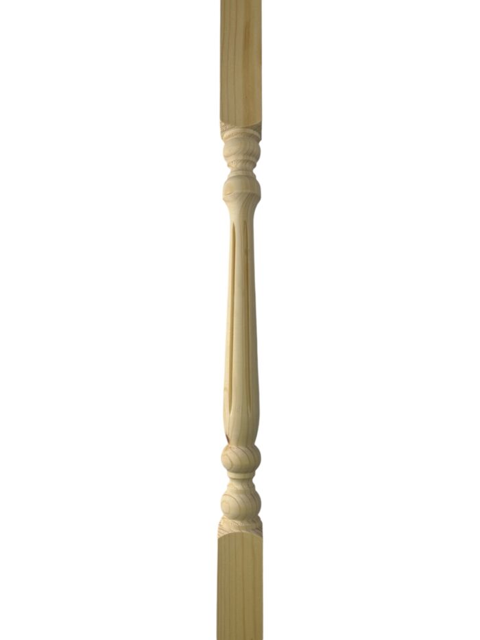 Ash Fluted Colonial Stair Spindle 41mm x 1100mm - Image 2