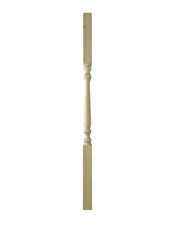Pine Turned Colonial Stair Spindle 41mm x 900mm