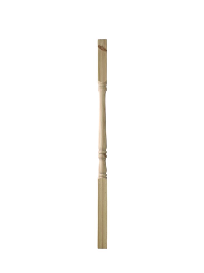 Pine Turned Georgian Stair Spindle 32mm x 1100mm