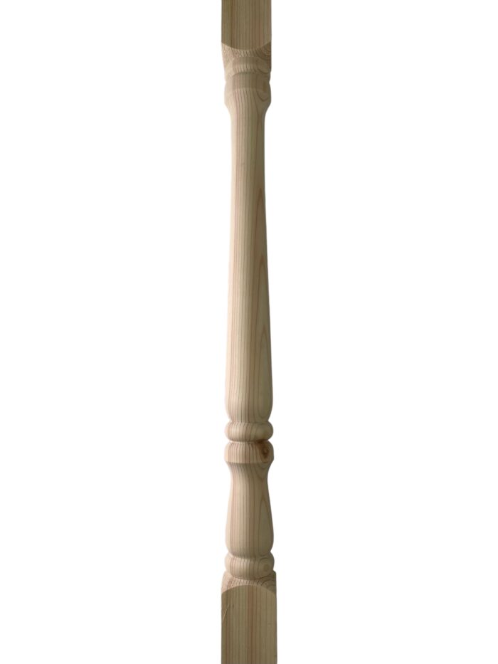 Pine Turned Georgian Stair Spindle 32mm x 1100mm - Image 2