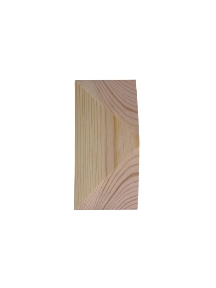 Pine Smooth Half Pyramid Newel Cap 90mm - Image 3
