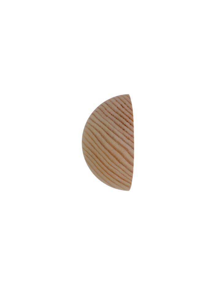Pine HALF Ball Newel Cap 83mm - Image 2