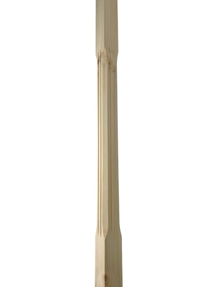 Ash Fluted Stop Chamfer Stair Spindle 41mm x 1100mm - Image 2