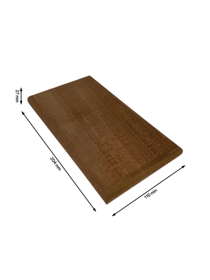Sapele DOUBLE Flat Newel Cap 90mm x 188mm - Image 4