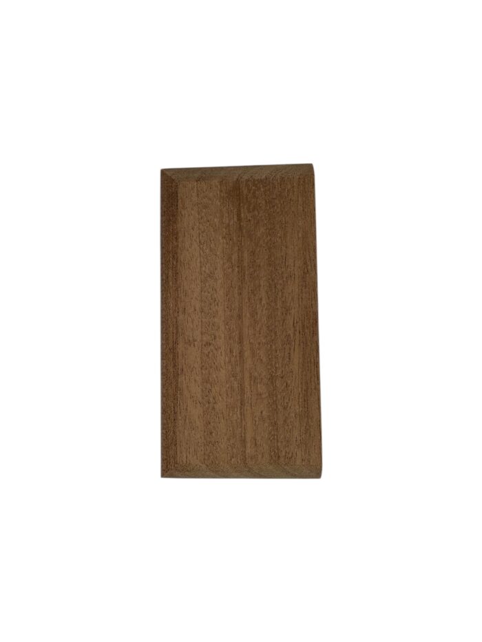 Sapele HALF Flat Newel Cap 90mm - Image 2