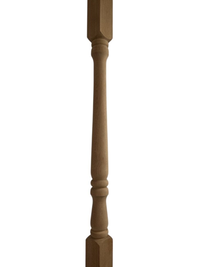 Sapele Turned Georgian Stair Spindle 41mm x 1100mm - Image 2