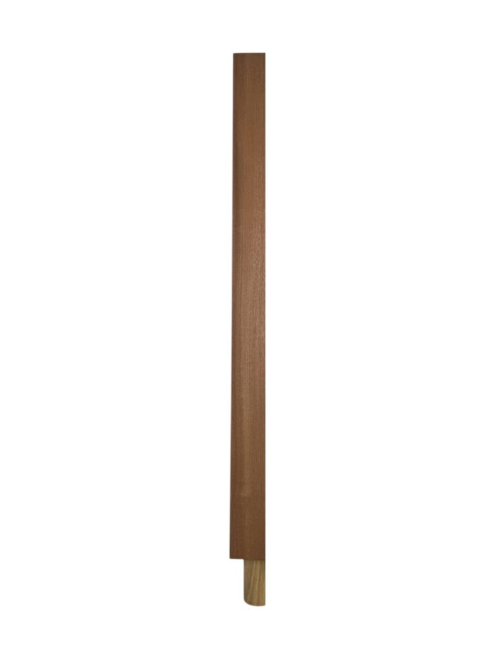 Sapele HALF Square Spigot Newel Post 90mm x 790mm