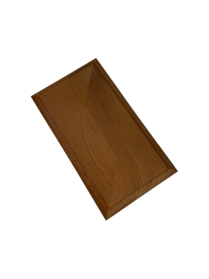 Sapele Double Pyramid Newel Cap 180mm x 90mm - Image 2