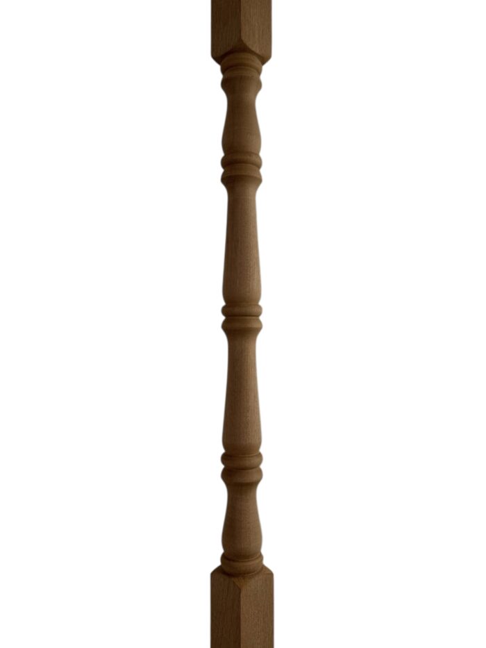 Sapele Traditional Stair Spindle 35mm x 900mm - Image 2