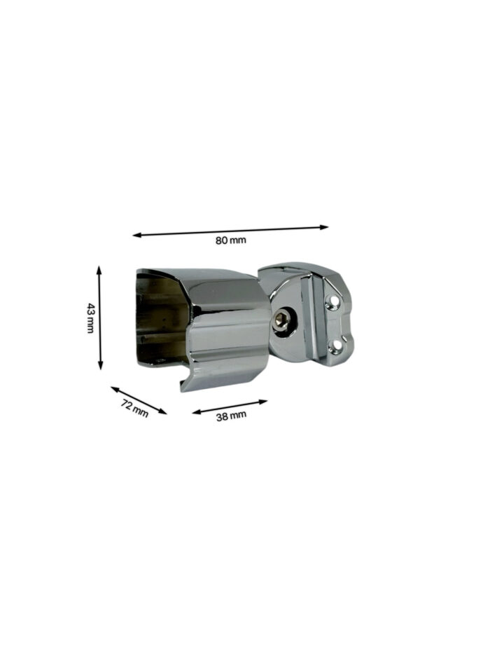 Solution Chrome Handrail Connector Adjustable Angle - Image 5