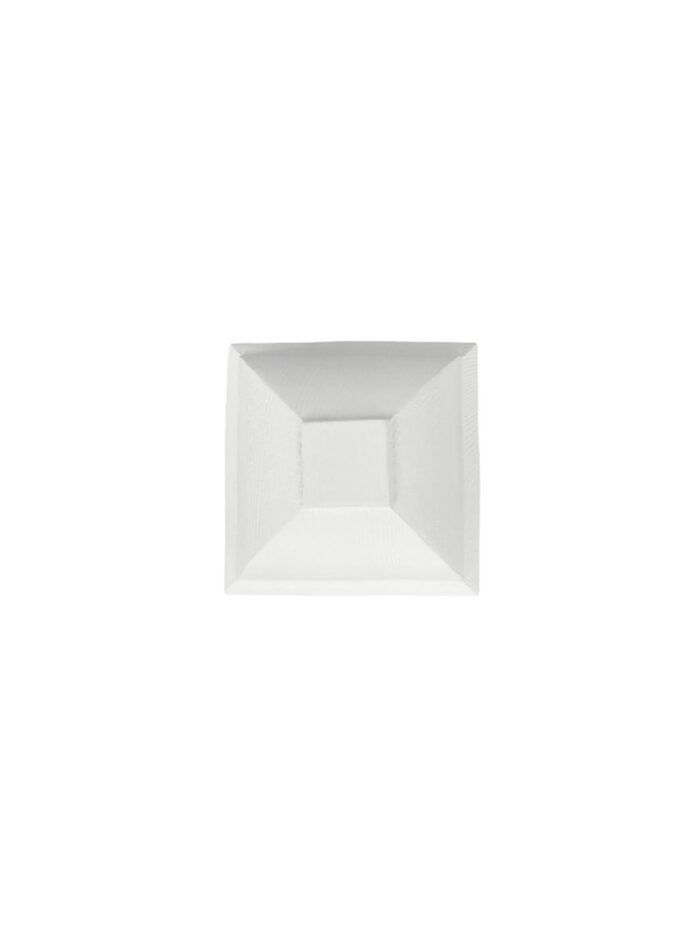 White Primed Square Acorn Newel Cap 90mm - Image 2