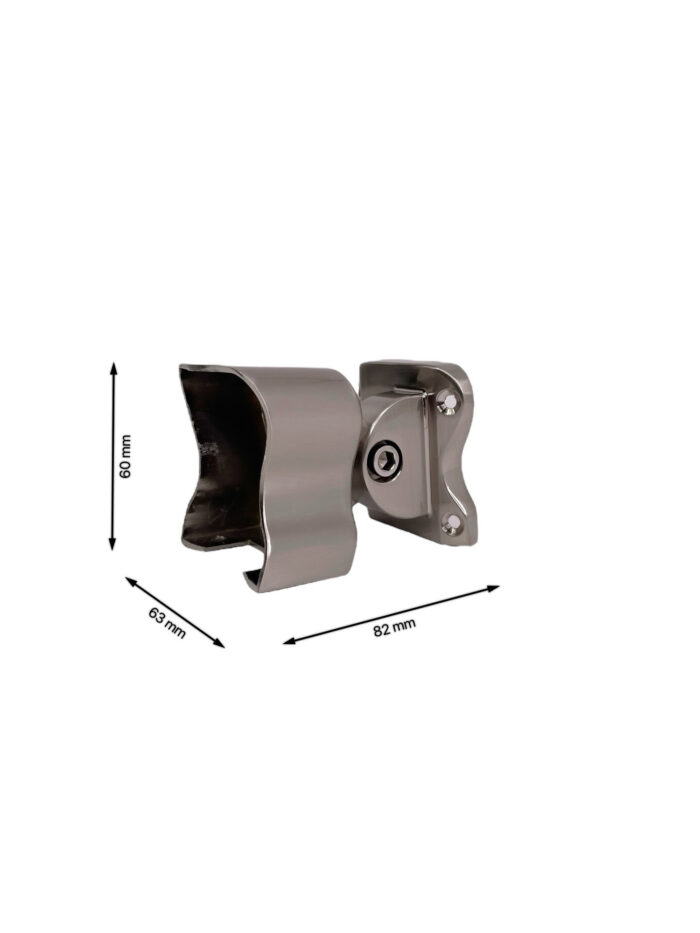 Traditional Brushed Nickel Adjustable Handrail Connector - Image 4