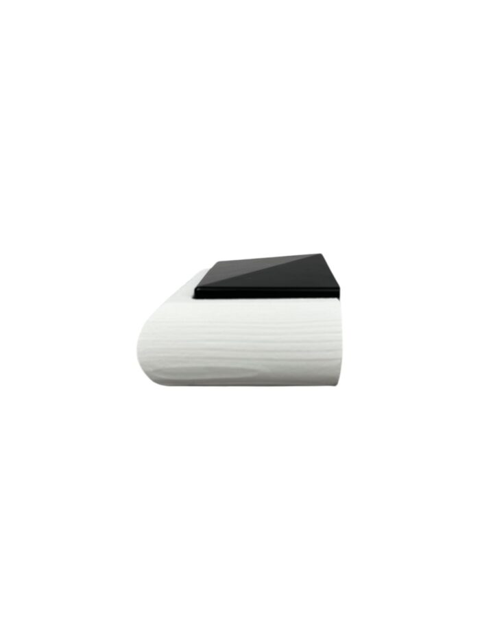 Unique Timber & Black Flat HALF Newel Cap - In Various Timbers - Image 9
