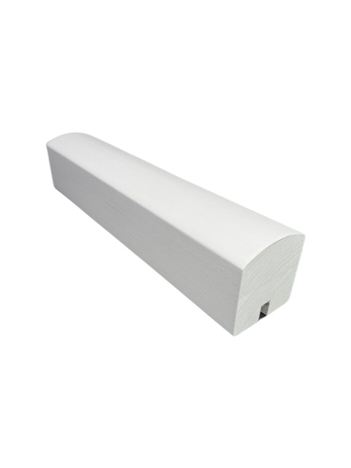 White Primed Modern Handrails and Baserails - For Metal Spindles - Image 2