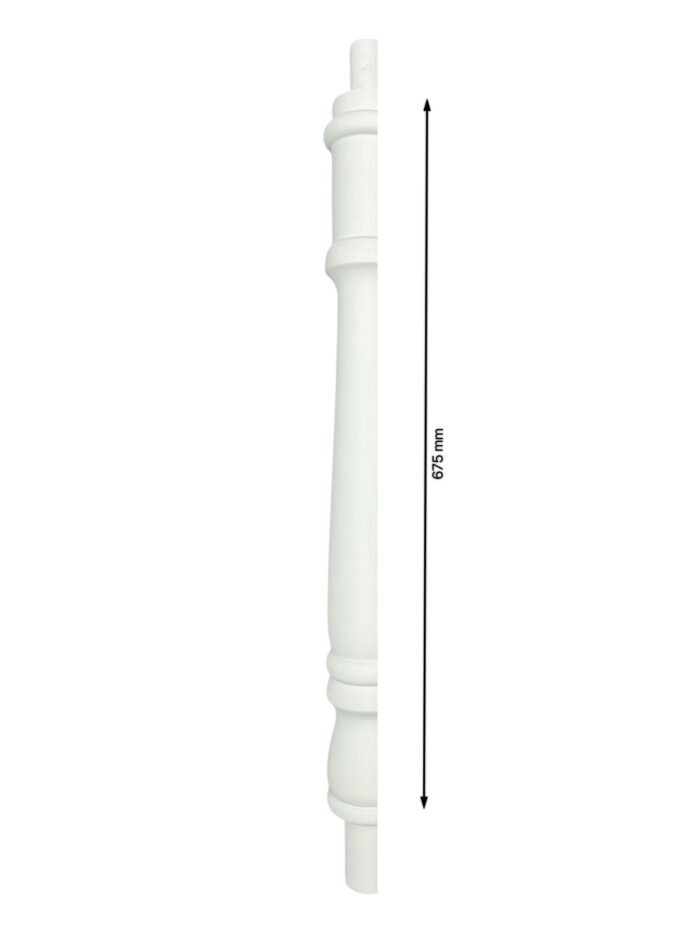 White Primed Turned Georgian HALF Continuous Newel Post 90mm x 675mm - Image 2