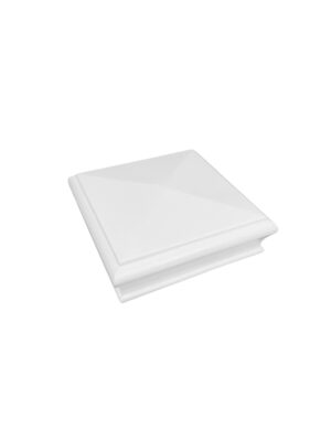 White Primed Pyramid Newel Cap 90mm