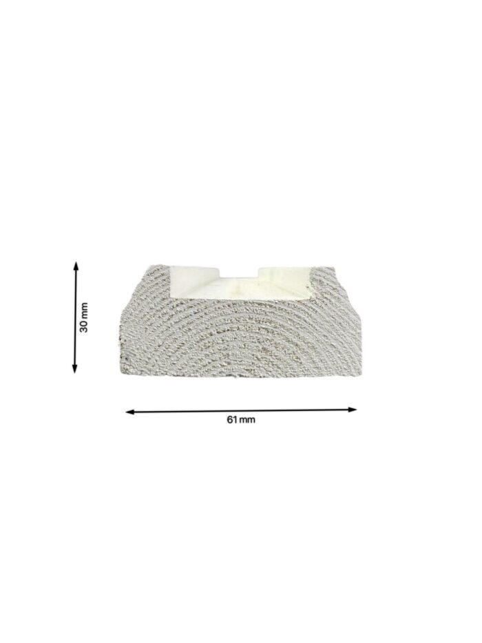 White Primed Stair Handrail and Baserail 35mm - In Various Lengths - Image 10