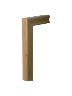 Pine Goose Neck Handrail Fitting