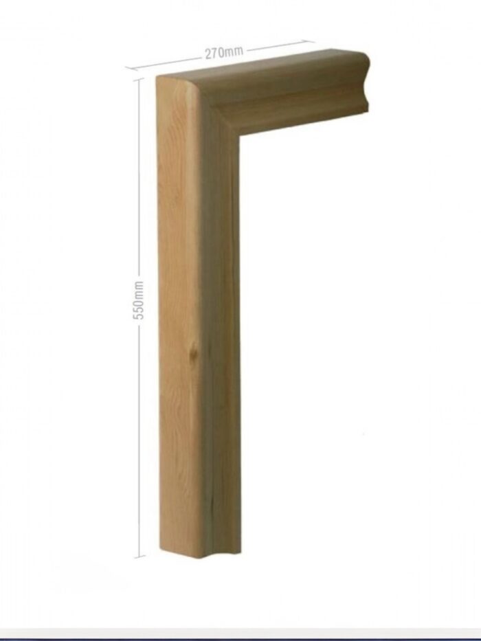 Pine Goose Neck Handrail Fitting - Image 2