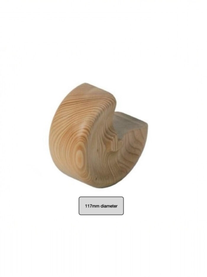 Pine Scroll Handrail Fitting - Image 2
